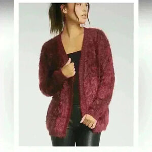 Elan Burgundy Soft Long Cardigan Size M​​